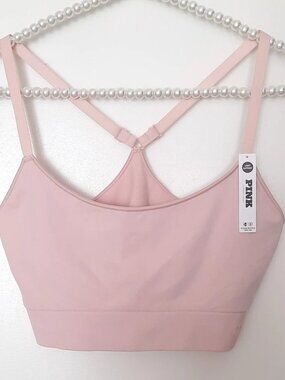 Victoria's Secret Pink The Wave Soft Seamless Sports Bra Top Bralette Large NWT